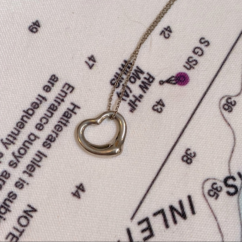 AuthenticTiffany & Co. Elsa Peretti Heart Necklace